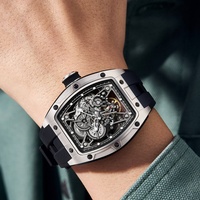 Montre pour homme de luxe 2024 42MM New Alien Hollow Back Transparent Movement, verre saphir, automatique, pour hommes