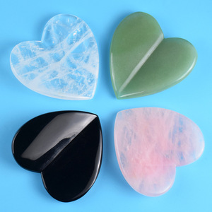 Outil en pierre de gua sha en forme de cœur concave <span class=keywords><strong>anti</strong></span>-âge Huiying, planche de gua sha pour le <span class=keywords><strong>yoga</strong></span> du <span class=keywords><strong>visage</strong></span> - Product Image 5