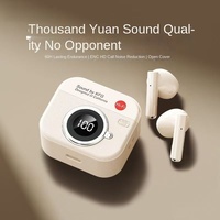 Nouveauté 2025 – Écouteurs intra-auriculaires sans fil 5.4 avec suppression du bruit ENC, commande vocale, affichage LED de la batterie, autonomie de 20 heures – Style Rétro