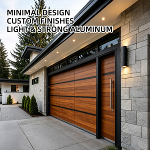 Portes coulissantes sectionnelles de haute qualité, modernes, en alliage d'aluminium, pour usage résidentiel, pliantes, à faible bruit, pour <span class=keywords><strong>garage</strong></span> - Product Image 1