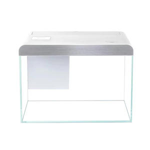 Pecera Rectangular Pequeña de Vidrio Ultra Blanco con Circulación Automática para Oficina en Casa, Garantía de 2 Años, No Requiere Peces - Product Image 1