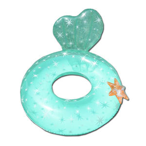 New Mermaid Swimming Ring Printed Back <b>Float</b> Ring Water Supplies <b>Inflatable</b> Swimming Ring - Product Image 6