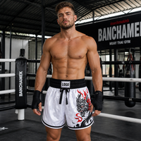 Celana Pendek Kick Boxing / Muay Thai Desain Kustom Cetak Sendiri, Celana Pendek Tarung Muaythai