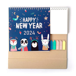 डिजाइन मुद्रण 2024 दीवार कैलेंडर 12 मासिक कैलेंडर स्कूल डेस्क नोट स्टिकर के साथ नोट स्टिकर - Product Image 4