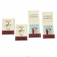 Allumettes personnalisées imprimées avec motif de bottes de cowboy western, allumettes personnalisées pour mariage, livrets d'allumettes personnalisés