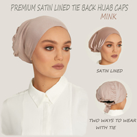 Turbantes de Satén para Mujer Musulmana, Gorros Elásticos de Algodón Instantáneos, con Frente Redondo, para Usar Bajo el Hiyab, Modelo Amira, Venta al Por Mayor 2025