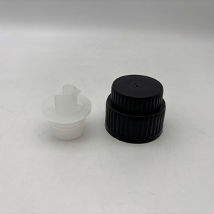 Gran oferta de alta calidad, tapa de rosca de aceite de oliva de 28mm, embalaje de plástico para té, tapa redonda de plástico para té con forro de plástico y volquete - Product Image 4