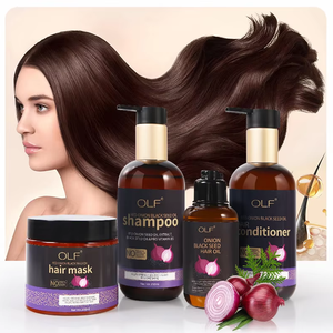 Maßgeschneidertes Natürliches Bio-Zwiebel Haarpflege-Set Sanftes Reinigungsshampoo Feuchtigkeitsspendender Conditioner Glättende Haarmaske Haarwuchsöl - Product Image 3
