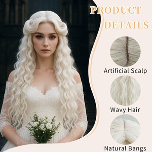 วิกผมยาวลอนฟูสีขาวสไตล์เ<span class=keywords><strong>จ</strong></span>้าหญิงฝรั่งเศสวิน<span class=keywords><strong>เท</strong></span><span class=keywords><strong>จ</strong></span>สุดหรูสำหรับ<span class=keywords><strong>ผู้หญิง</strong></span> ทำ<span class=keywords><strong>จ</strong></span>ากเส้นใยทนความร้อนสูง - Product Image 4