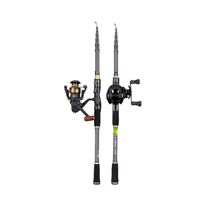 Canne à pêche télescopique Luya légère 200g en carbone, portable EVA, pour brochet, eau salée, perche, longue portée, action moyenne rapide - Product Image 4