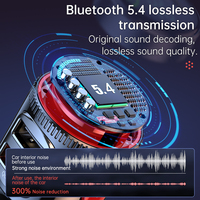 Reproductor MP3 para Auto, Transmisor FM, Cargador de Auto Bluetooth con Carga Rápida PD QC3.0 USB C con Pantalla de Voltaje, Proveedor OEM