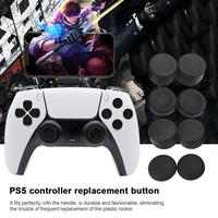 Capuchons de protection en silicone noir pour manettes analogiques, étanches, antichocs et anti-poussière, 8 pièces, pour accessoires de jeu DualSense / 5