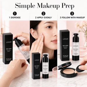 Base de maquillage vegan sans huile, zéro pores, longue tenue, gel transparent, waterproof, pour tous types de peaux, OEM ODM, marque privée - Product Image 3