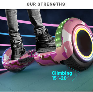 Tải tối đa 120kg 2 bánh xe điện <span class=keywords><strong>Hoverboard</strong></span> <span class=keywords><strong>Hoverboard</strong></span> Skate điện ban đầu 10 Led Bluetooth <span class=keywords><strong>Hoverboard</strong></span>-Pin-từ-JETech - Product Image 3