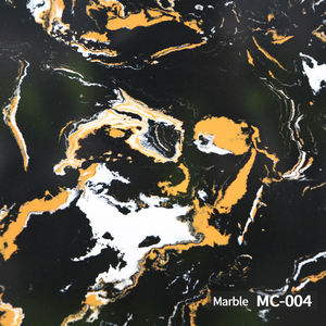 Настенная панель RUNPIN из искусственного мрамора «Черное золото», набор для столовой из мраморной плитки под кофейный мрамор, обеденный стол и стулья, набор обеденных столов из мрамора на заказ - Product Image 1