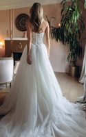 Robe de mariée en tulle à sequins, coupe princesse, avec corsage en dentelle, grandes tailles, collection 2026, sur mesure, vente en gros