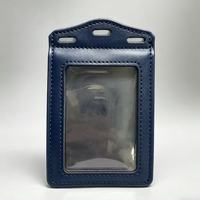 Dompet Kartu Kulit PU Lipat Dua, Dompet Kartu Kredit Tipis, Tempat Kartu Bisnis RFID, Organizer Kartu Minimalis untuk Grosir OEM ODM