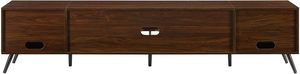 <span class=keywords><strong>Nora</strong></span> moderno supporto TV Minimal Open-Shelf per TV fino a 90 pollici, 80 pollici, noce scuro - Product Image 3