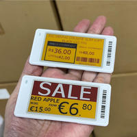 Label Harga Digital Retail 2,6 Inci Empat Warna E-Ink dengan NFC ESL untuk Rak, Dilengkapi Label Elektronik BLE dengan SDK API