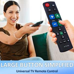 Télécommande universelle ergonomique légère à gros boutons pour tous les téléviseurs Samsung//VIZIO//Hisense//Panasonic et plus encore - Product Image 4