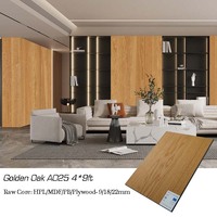 Vente en gros de panneaux muraux en bois laqué UV 4x8 MDF flexible avec fonction d'étanchéité pour le salon
