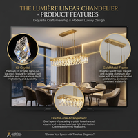 Lustre moderne de luxe en aluminium, lumière LED suspendue pour salon, chambre à coucher, salle d'étude, salle à manger, ambiance chaleureuse et romantique, télécommande