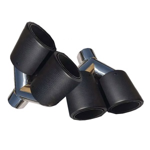 汽车用新型性能碳纤维排气尖端双泵3英寸消声器尖端 - Product Image 2