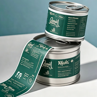 Étiquettes d'emballage personnalisées en rouleau, autocollants promotionnels imperméables, autocollants décoratifs imprimés sur mesure, étiquettes de logo pour aliments pour animaux de compagnie