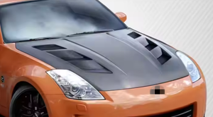 Nắp capo sợi carbon kiểu OEM lắp vừa khít cho Nissan 350Z Z33 2003-2009, bề mặt bóng cao cấp - Product Image 4