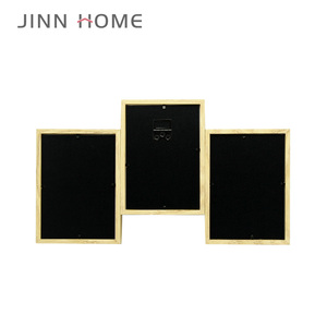 Tự Nhiên Gỗ Sồi Phong Cách Cắt Dán Hình Ảnh Khung Với Kính Hiển Thị <span class=keywords><strong>3</strong></span> Mở Gia Đình Đa Hình Ảnh Khung Cho Tường Treo - Product Image 3