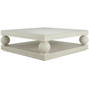 Granger Coffee <b>Table</b> <b>Square</b> coffee <b>table</b> with fluted detail in cerused oak with white carrara marble The Bronte Coffee <b>Table</b> - Product Image 1