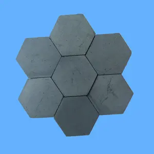 Placa cerâmica personalizada do carboneto do boro do hexágono leve B4C cerâmica do carboneto do silicone