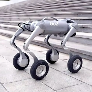 Robot chien quadrupède sur roues Unitree GO2-W, robot industriel d'inspection, de sécurité, de patrouille et de recherche avec navigation autonome - Product Image 1