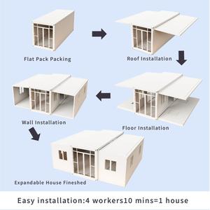 Casa Container Prefabbricata Espandibile, <span class=keywords><strong>Dimensioni</strong></span> Personalizzabili, Design Moderno, Installazione Rapida, Appartamento/Hotel in Acciaio Sicuro - Product Image 2