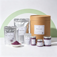 Poudre de Myrtille Naturelle en Vrac, Poudre de Fruit Bio Qualité Alimentaire, Soluble dans l'Eau, Fournisseur d'Usine OEM ODM