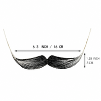 Nouvelle fausse moustache autocollante 2026 pour guidon, accessoire de costume pour Halloween, carnaval, fête masquée