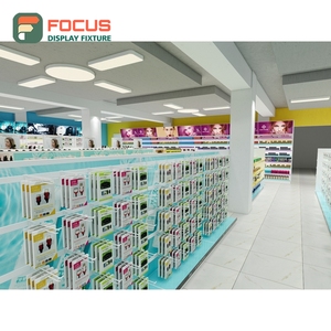 Modern Human Hair Display Cabinet Glass Panel Lighted Drawer Multi Shelf Display Cabinet Fixture - Product Image 4