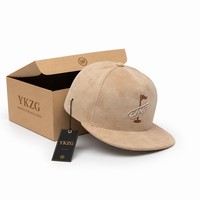 Op maat gemaakte 3D geborduurde logo suède baseballcap luxe golf 6-panel gestructureerde gebogen klep tropische blad marineblauwe sportcap