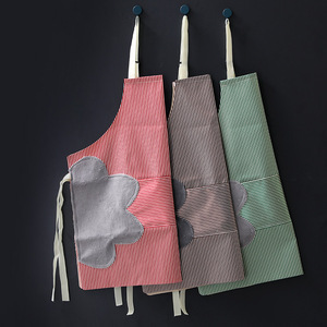 Tablier à bavette en cuir imperméable épaissi anti-huile pour femmes vêtements <span class=keywords><strong>de</strong></span> travail pour le nettoyage <span class=keywords><strong>de</strong></span> la <span class=keywords><strong>cuisine</strong></span> adultes Chefs - Product Image 4