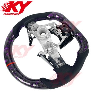 For Toyota GR Yaris 2020-2025 Custom LED Carbon Fiber Suede Grip Sports Steering <b>Wheel</b> for Camry Corolla RAV4 86 Supra - Product Image 3