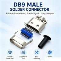 Connecteur industriel DB9 D-SUB pour convertisseur RS485 vers USB, passerelle série industrielle et hubs de contrôle Modbus RTU