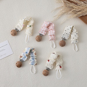 Nouvelle Chaîne de Sucette en Coton pour Bébé avec Nœud Mignon, Attache-Sucette et Support de Dentition au Crochet - Product Image 3