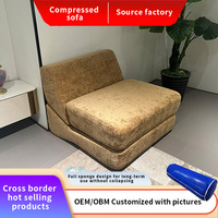 Exemple de commande Support pour canapé compressé Meubles Canapé de salon Remplissage mousse haute densité avec 2 sièges Canapé