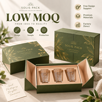 Boîte cadeau personnalisée en carton rigide avec couvercle rabattable pour ensembles de verrerie de luxe