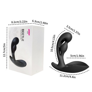 Masseur de prostate transfrontalier vibrant électrique avec contrôle, plug anal, jouet sexuel de masturbation, entraîneur de testicules, sexy - Product Image 5