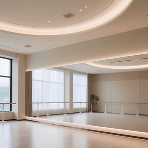 Specchio da Parete Senza Cornice, Alta Definizione, Grande Formato, Decorativo per Palestra, Danza, Yoga, Pilates, Studio di Danza, Palestra - Product Image 1
