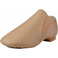 Sepatu Dansa Dynadans Jazz Bahan PU Sol PVC Model Slip Flat Unisex Anak Model Dynadans-Jazz-2 E-Child Big Kid Little Kid