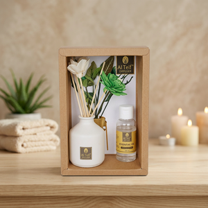 Gift Set with <b>Diffuser</b> <b>Bottle</b> <b>Reed</b> <b>Diffuser</b> Decorative Plant Home Wedding Decoration - Product Image 2