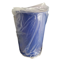 Tambour en plastique chimique à couche unique fermé, 200 L, cylindre bleu de 55 gallons en acier inoxydable