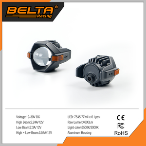 BELTA, alta calidad, venta al por mayor, alta potencia, 120W, luces antiniebla para motocicleta, haz Alto y Bajo, Kit de luces intermitentes para proyector de motocicleta - Product Image 3